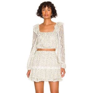 Love Shack Fancy - Dorabella Crop Top